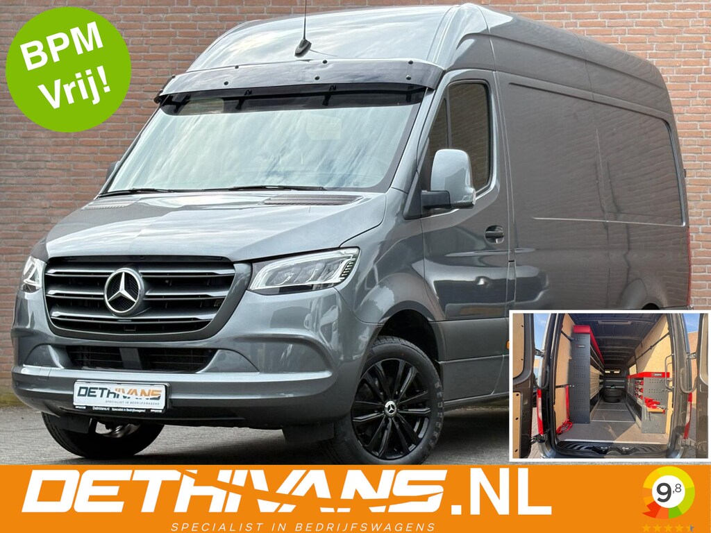 Mercedes-Benz Sprinter 317CDI 170PK L2H2 RWD 9G-Tronic / Tachograaf / Inrichting / LED / Euro6