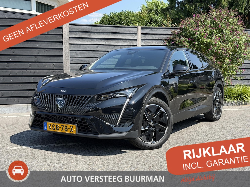 Peugeot 408 GT 1.2 PureTech 130PK EAT8 Automaat Navigatie, Rondomzichtcamera, Stoel & Stuurwielverwarming, Massage, Apple Carplay, Android Auto