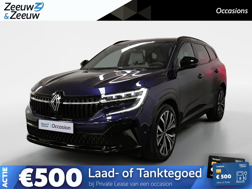 Renault Espace E-Tech full hybrid 200 iconic 7p. AUTOMAAT NAVI AIRCO 360CAMERA LEER EL. STOELEN STOEL+STUUR VERWARMING 4CONTROL ADVANCE DRIVESYSTEM ETC. DIKSTE UITVOERING DEALER ONDERHOUDEN