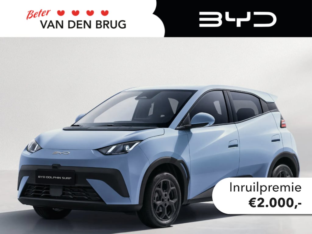 BYD Dolphin Surf Comfort 43 kWh | Wordt verwacht | 310km WLTP | 360 Camera | Adaptive cruise control | Apple Carplay/Android Auto | Keyless |