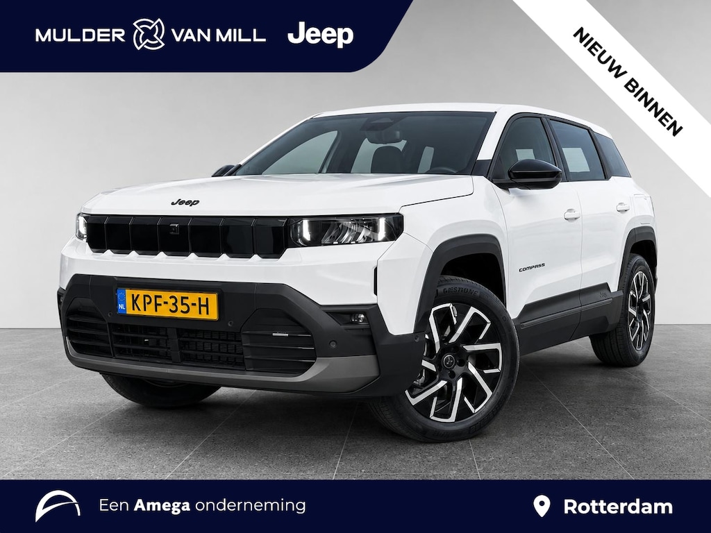 Jeep Compass Altitude EV 74kWh 213pk | MEGADEAL | SNEL LEVERBAAR | 2+6 JAAR GARANTIE* | 500KM WLTP | WARMTEPOMP | NAVI | APPLE CARPLAY / ANDROID AUTO | ELEKTR. A.KLEP| 360° CAMERA | DODEHOEKBEW. |