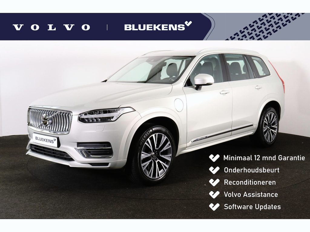 Volvo XC90 T8 Recharge AWD Inscription Ex. - IntelliSafe Assist & Surround - Elektrisch verstelbare voorstoelen met zittingverlengers & geheugen - Adaptieve LED koplampen - Harman Kardon audio - Standkachel - Verwarmbare voorruit - Verwarmde voorstoelen & stuur - Keyless - Parkeersensoren voor & achter - Parkeercamera achter - Elektrisch bedienbare kindersloten - Geïntegreerde kinderzitverhogers achter - 20 inch LMV