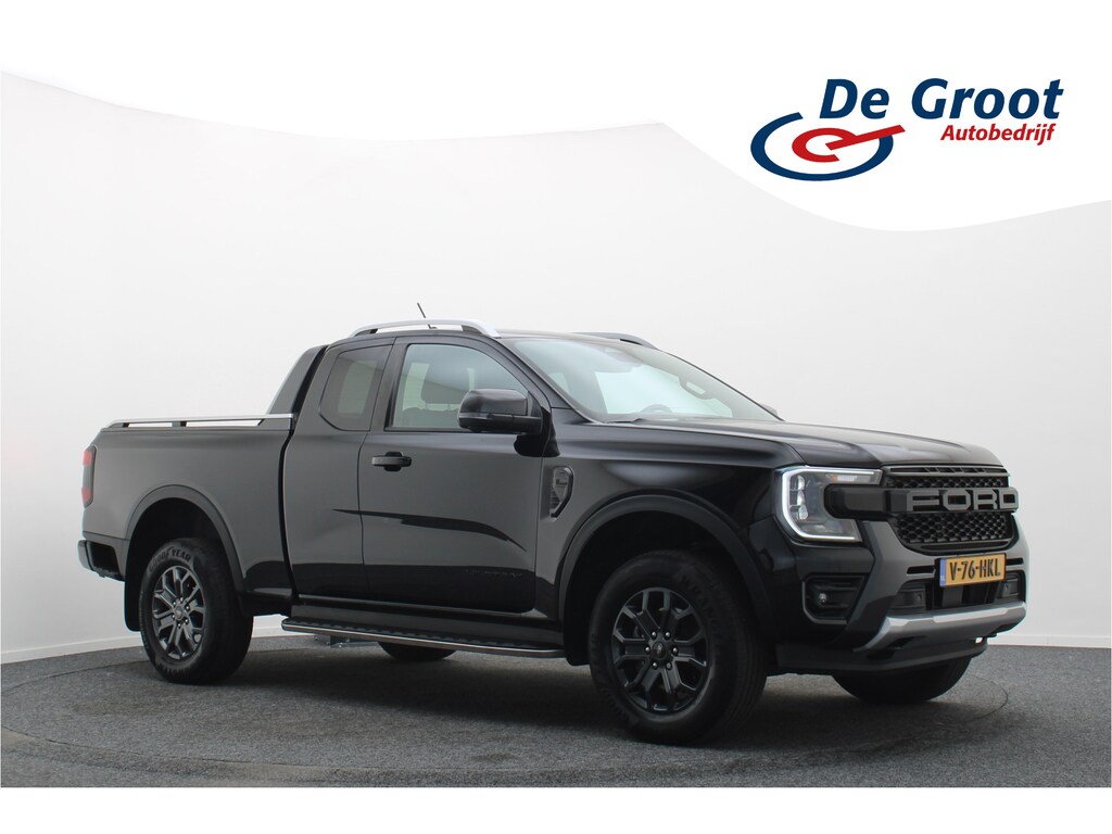 Ford Ranger 2.0 Super Cab EcoBlue Wildtrak 360° Camera, Trekhaak, Leer, ACC, Apple CarPlay, Stoelverwarming