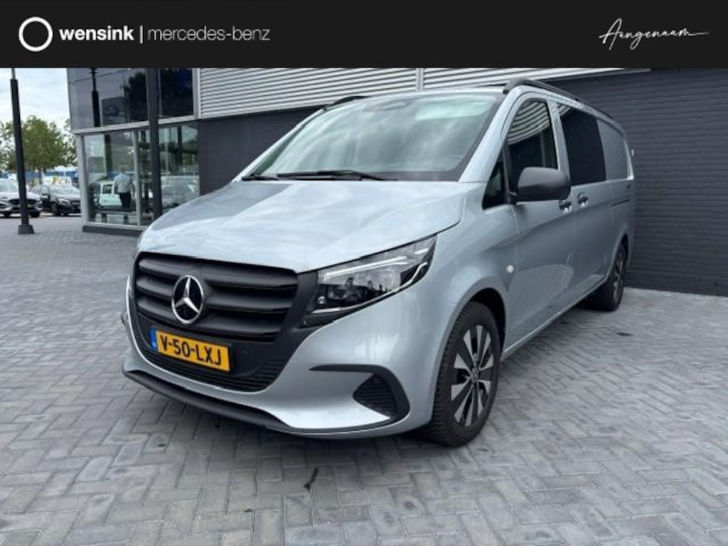 Mercedes-Benz Vito 119 CDI XL L3 | PRO | AUT. | MULTI-BEAM LED |  DUBBEL CABINE + 2X ZIJSCHUIFDEUR |ACHTERDEUREN | ALARM | DODEHOEKDETECTIE | TREKHAAK | SPOORASSISTENT | CHROOM INTERIEUR PAKKET | CERTIFIED | Apple Carplay