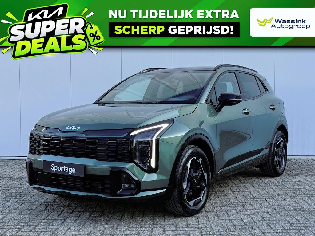 Kia Sportage 1.6 T-GDi 239pk Hybrid AT6 GT-Line | Schuif- Kanteldak | Adaptive Cruise | Camera | Navigatie | Carplay | Automatische Achterklep |