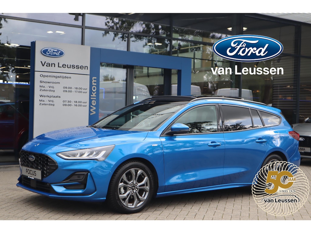 Ford Focus Wagon 155PK ST-LINE-X AUTOMAAT BTW B&O-AUDIO PANODAK EL-ACHTERKLEP HEAD-UP BLISS WINTERPACK 4JAAR/100.000KM FABR.GARANTIE