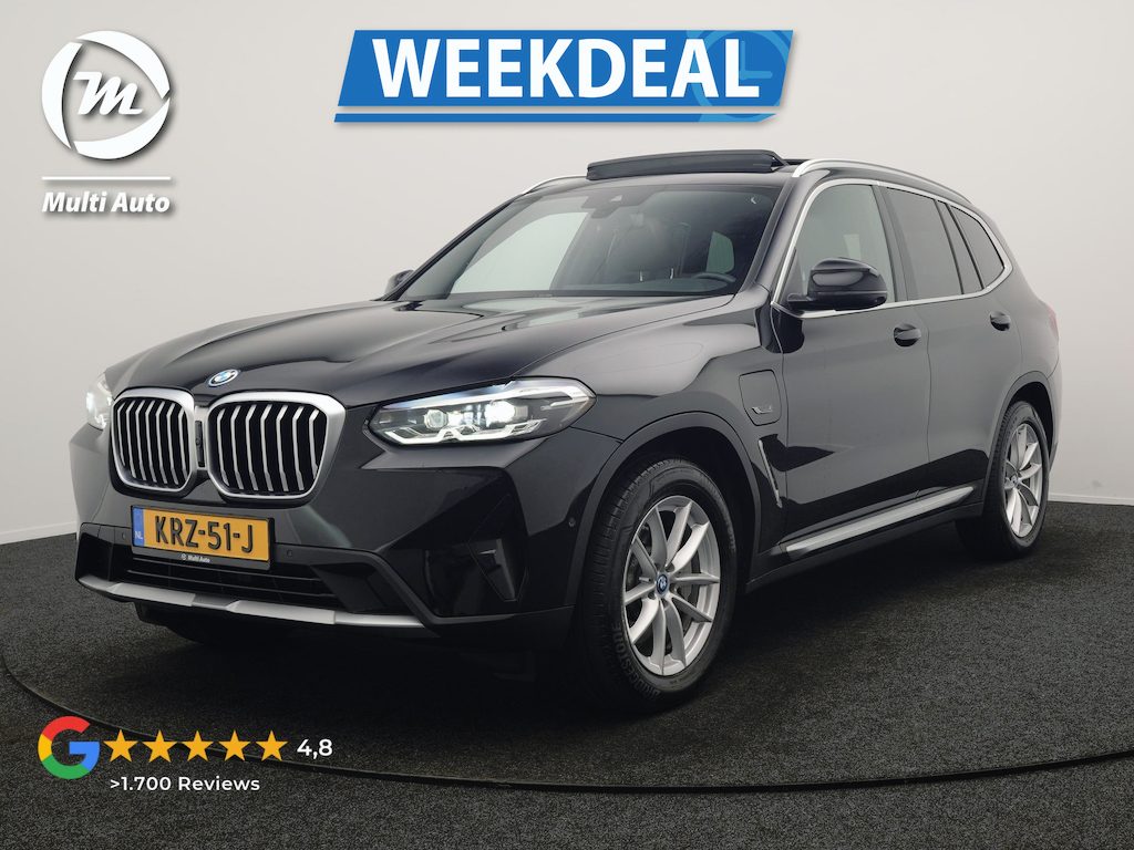 BMW X3 xDrive30e PHEV FACELIFT 293pk Dealer O.H | Trekhaak | Panodak | 360 Camera | Lederen Sportstoelen Verwarmd | Cruise Control | Apple Carplay | Virtual | Navigatie | DAB | 18"L.M | Plug In Hybrid |