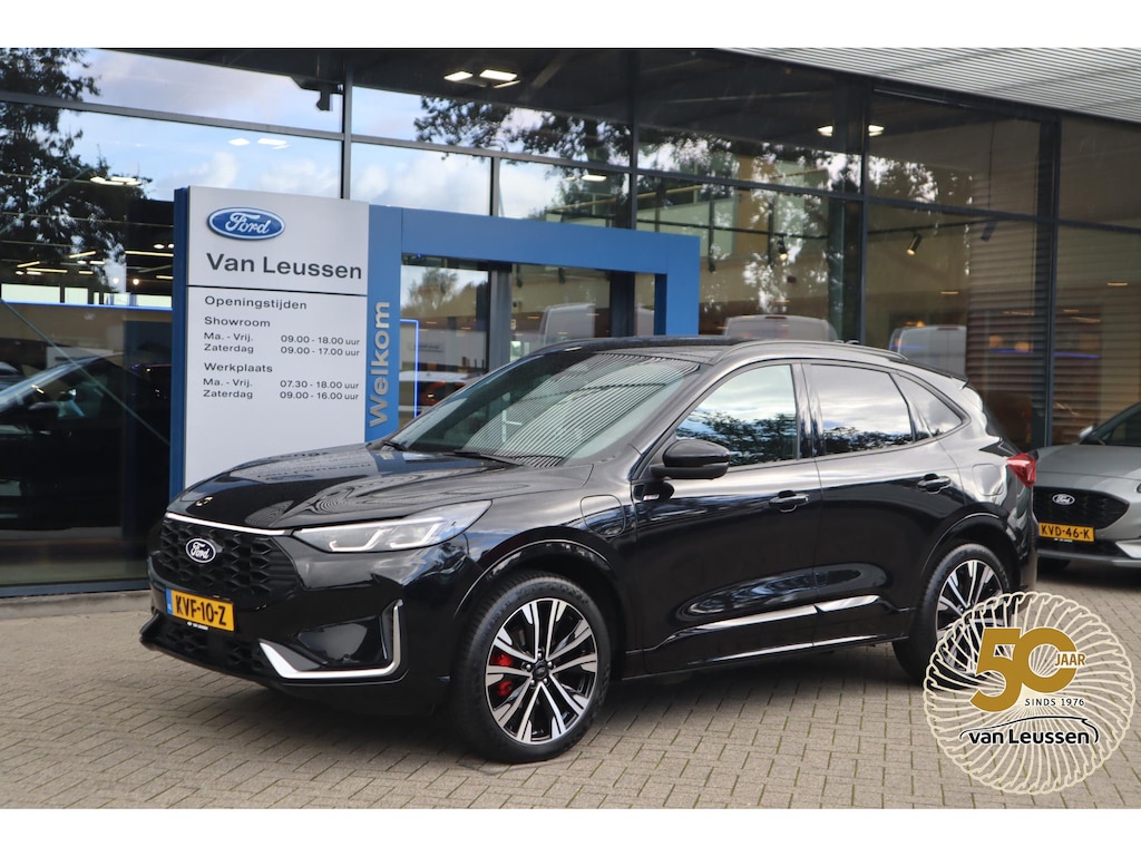 Ford Kuga 2.5 PHEV ST-LINE-X FABRIEKSAUTO! 20"LMV LED-PAKKET HEAD-UP EL-STOELEN+MEMORY BLIND-SPOT HALF-LEDER 4JR/100.000KM FABR.GARANTIE