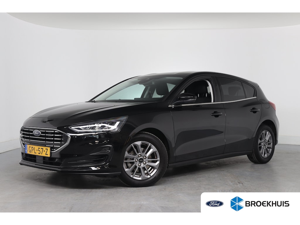 Ford Focus 1.0 EcoBoost Hybrid Titanium | 1e Eigenaar! | Winterpack | Navi | LED | Clima | Parkeersensoren V+A | Keyless | DAB | Lichtmetalen Velgen