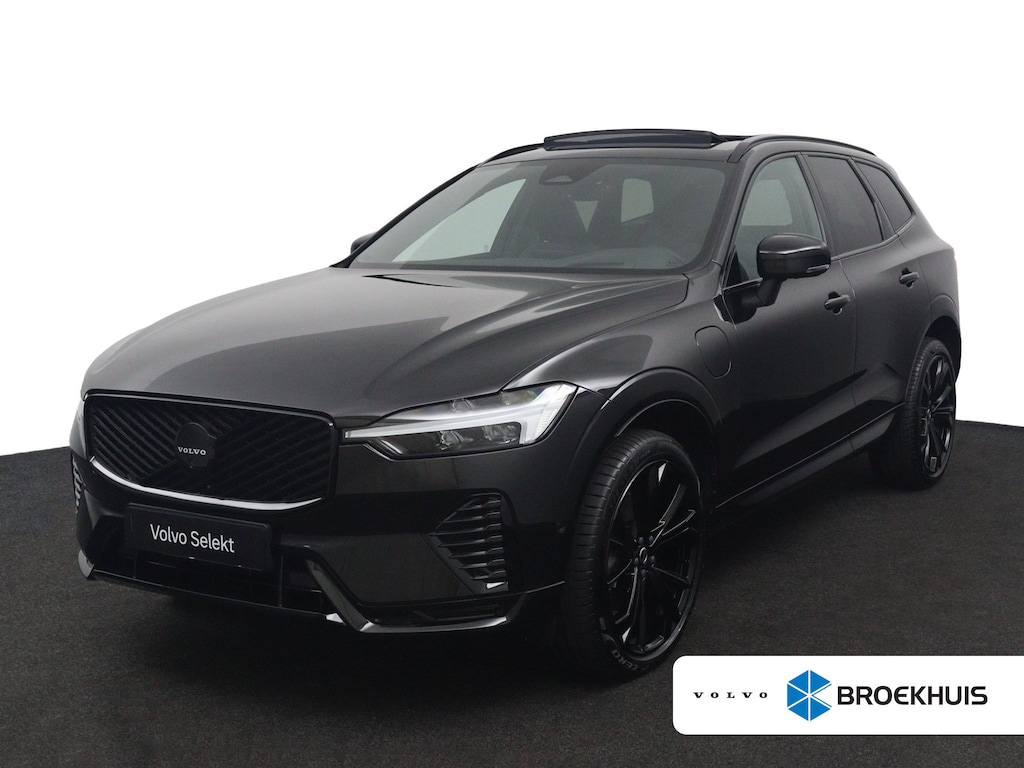 Volvo XC60 Plus Black Edition Recharge Plug-In Hybrid AWD | Elektrisch glazen panorama-dak | Lichtmetalen velgen 21" | Luxe lederen/stof bekleding