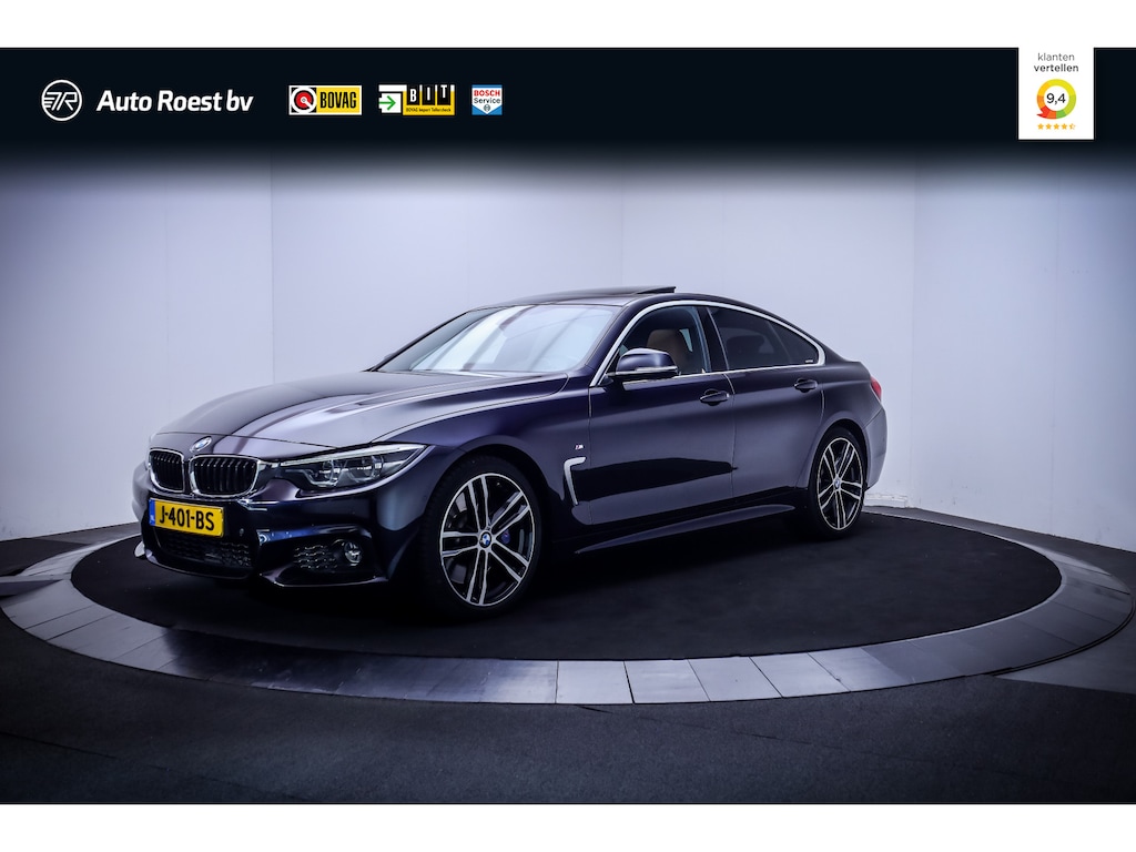 BMW 4-Serie Gran Coupe 430iA M-SPORT ORIGINEEL NL SCHUIFDAK | CAMERA | MEMORY | HEAD UP | LEDER | STOELVERW | HIFI | ELEK KLEP | LMV 19''