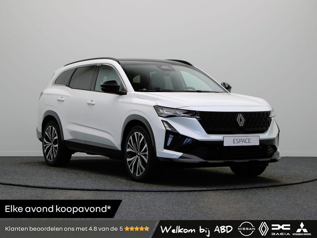 Renault Espace E-Tech full hybrid 200 iconic 7p. | Vijf jaar garantie | Harman Kardon | Panoramisch dak | HUD | Voorruitverwarming |