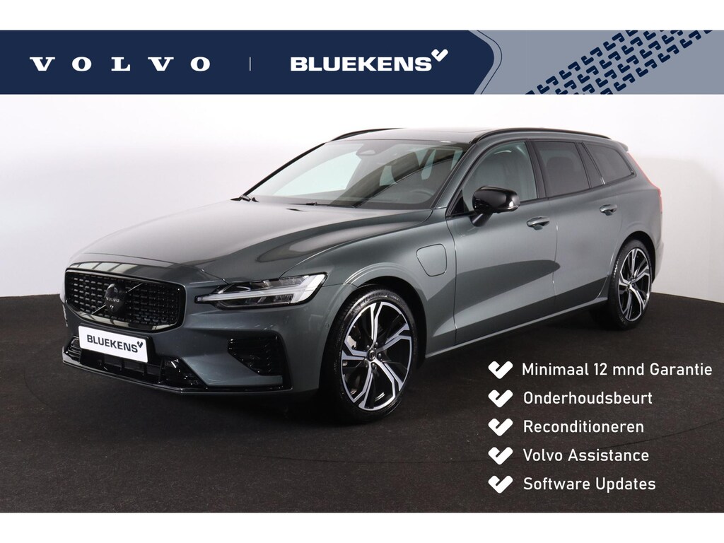 Volvo V60 T8 AWD Plus Dark Performance Edition - IntelliSafe Assist & Surround - Polestar Engineered Optimization - Panoramisch schuif-/kanteldak - 360º camera - Harman/Kardon Audio - Stoelverwarming voor & achter - Verwarmbaar stuur - Keyless - Parkeersensoren voor & achter - Elektrisch verstelbare voorstoelen met geheugen - Geïntegreerde Google Maps - Apple® CarPlay - 19' LMV