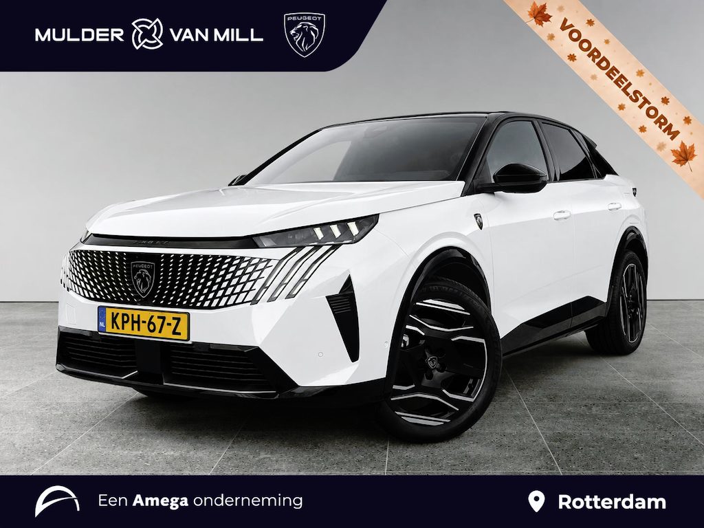 Peugeot E-3008 GT Exclusive EV 73kWh 210pk | LEDER | SCHUIF/KANTELDAK | 20'' LM-VELGEN | STOELVERW. + KOELING | ELEKTR. A.KLEP | 360° VISION PACK |