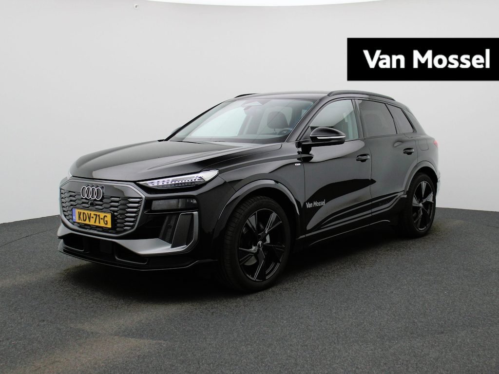Audi Q6 e-tron edition 83 kWh | Demo | S-line | Automaat | 360 Camera | Stoelverwarming | Elektrische stoelen | Leder | Lichtmetalen velgen zwart |