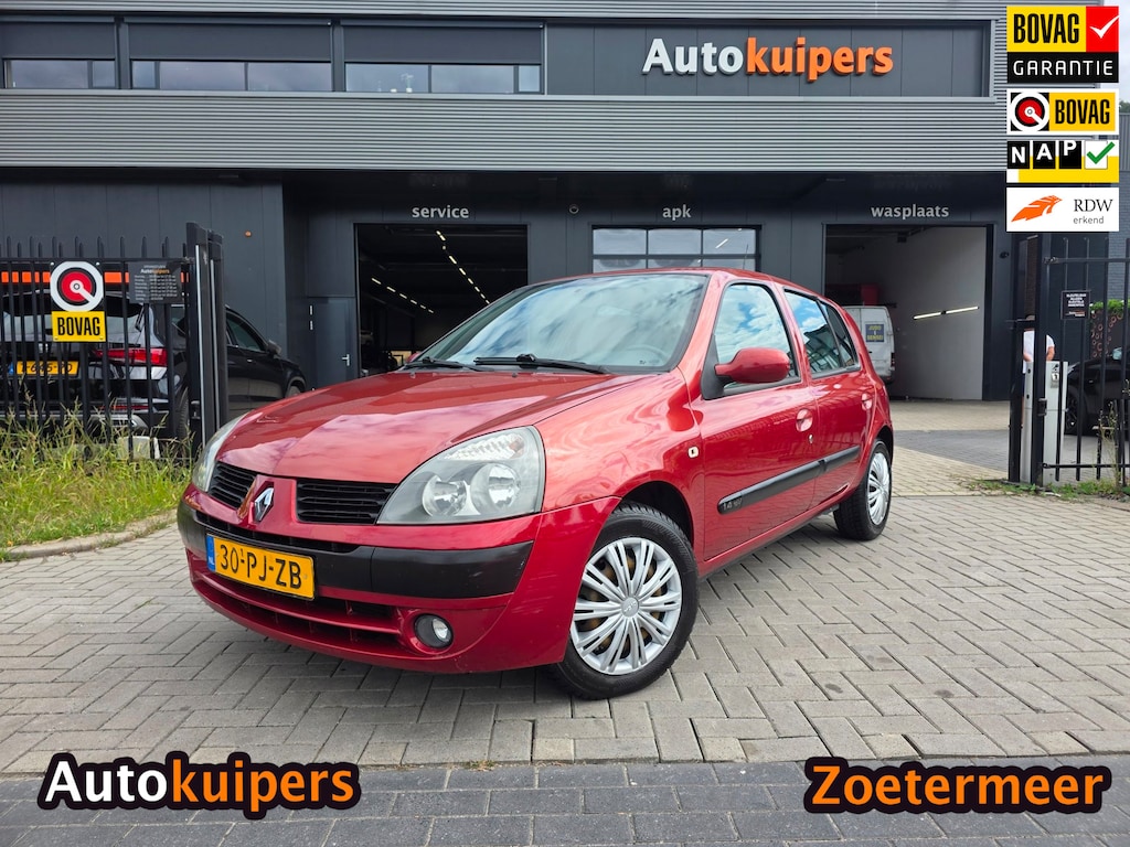 Renault Clio 1.4-16V Dynamique Luxe | AUTOMAAT | Met o.a. airco, elektrische ramen, bluetooth radio, en cruise!