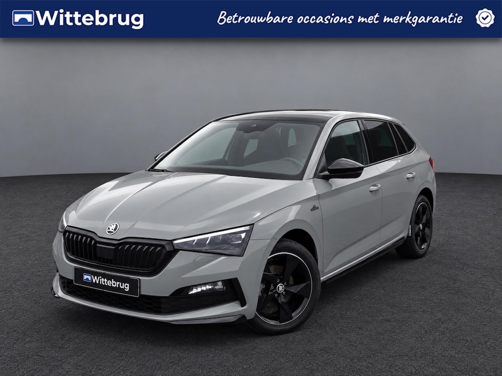 Skoda Scala 1.0 TSI 110pk Monte Carlo DSG Automaat / Panorama dak / LM 17 inch / Navigatie by APP / Parkeersensoren A / Full LED