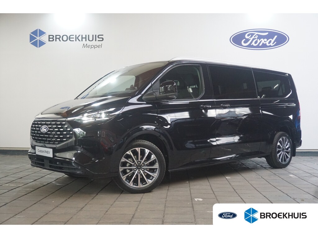 Ford Transit Custom Tourneo 340 2.5 PHEV L2H1 Titanium X | AGR-Stoel | Luxury Pack | Adaptive LED | Trekhaak Wegklapbaar | B&O | 360 Camera | Verwarmd Stuurwiel |