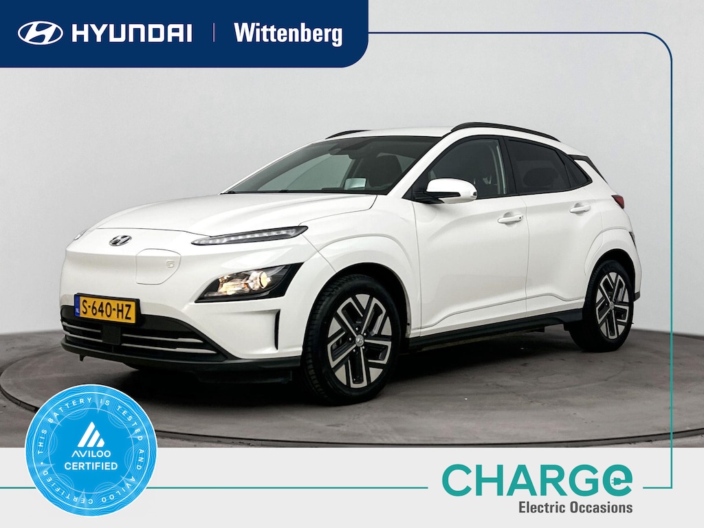Hyundai Kona Electric EV Fashion 39 kWh | SOH 96% | 3-fasen | Warmtepomp | Navigatie | Camera | Parkeersensoren | Head up display |