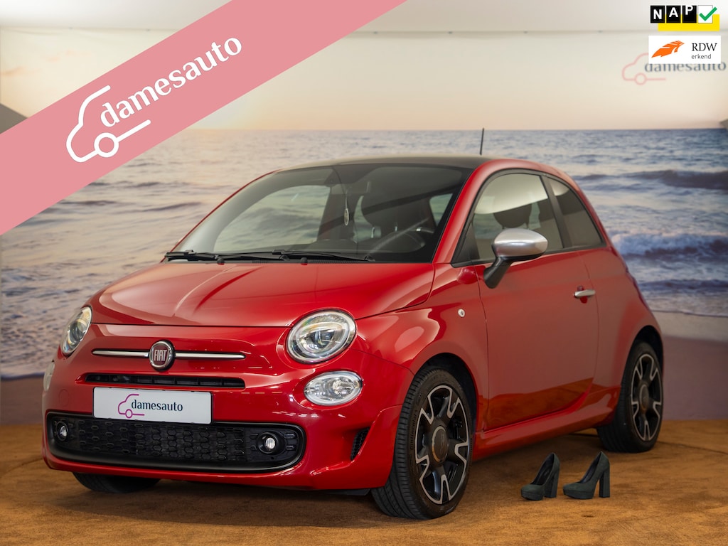 Fiat 500 1.0 Hybrid Rockstar, leder, vol opties, NAP, Incl garantie.