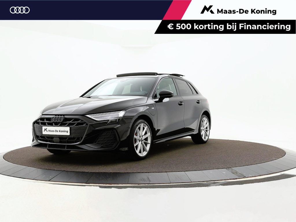 Audi A3 Sportback 45 TFSIe 272pk S-tronic S edition Competition · Panoramadak · Camera · SONOS · Head-Up · Apple/Android Car Play · Keyless · 18'' Inch · Garantie t/m 28-09-2030 of 100.000km