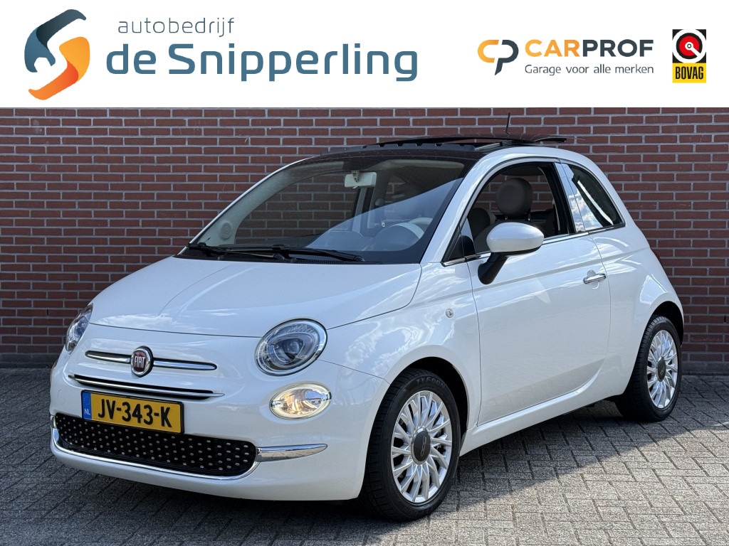 Fiat 500 0.9 TwinAir T Lounge AUTOMAAT NAVI SCHUIF/KANTEL DAK LEDER BLUETOOTH