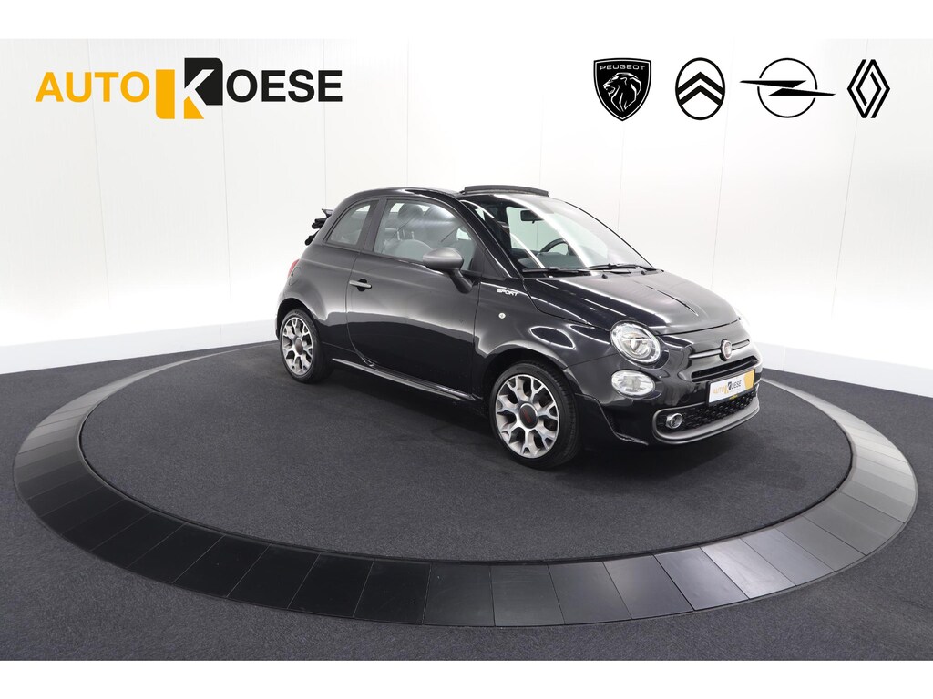 Fiat 500C 1.0 Hybrid Sport | Elektrisch Vouwdak | Apple Carplay | Climate Control | Parkeersensoren