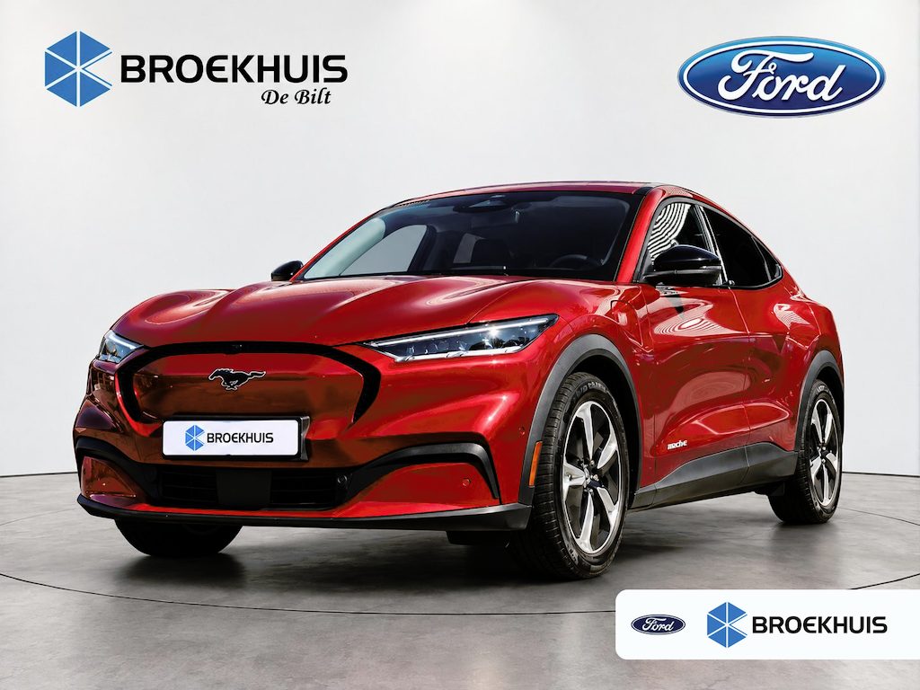 Ford Mustang Mach-E 76 kWh | DEALER OH! | ADAPTIVE CRUISE | 360° CAMERA | DODE HOEK | LED | ELEKTR STOEL | LEDER | LANE ASSIST | PARK SENS V+A