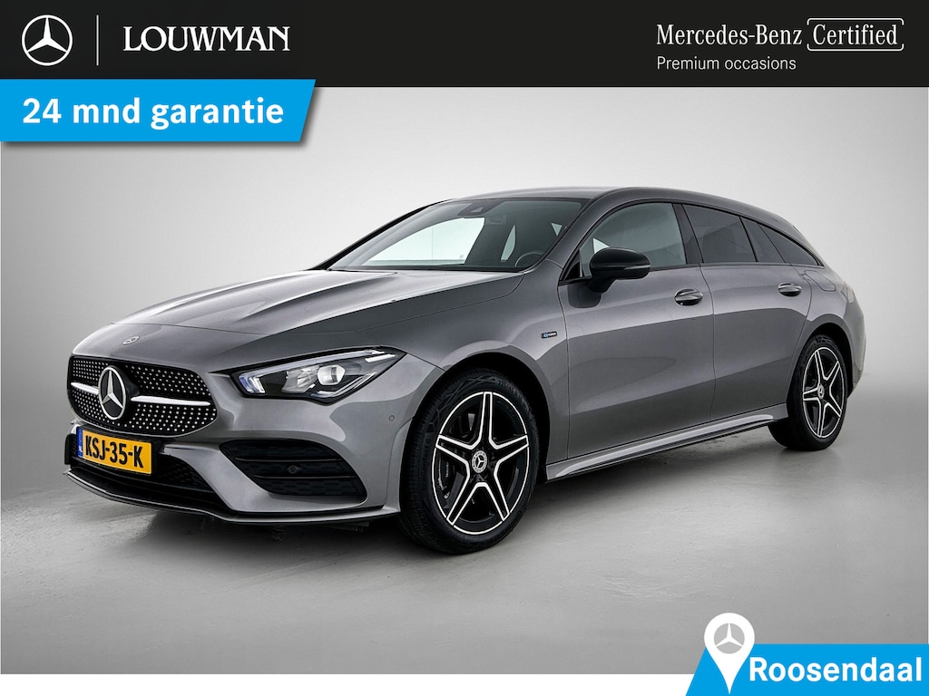 Mercedes-Benz CLA Shooting Brake 250 e AMG Nightpakket Plug-In Hybride | Dodehoekassistent | Parkeerpakket met achteruitrijcamera | Led Verlichting | Inclusief 24 maanden Mercedes-Benz Certified garantie voor Europa.