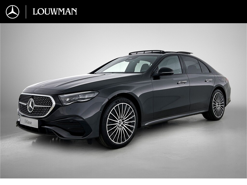 Mercedes-Benz E-klasse 300 e Business Solution AMG | Premium pakket | Lederpakket | Winterpakket | Nightpakket | Trekhaak | Panoramaschuifdak | 360° camera | Burmester® 4D surround sound system | GUARD 360° | 20-inch Multispaak AMG velgen |