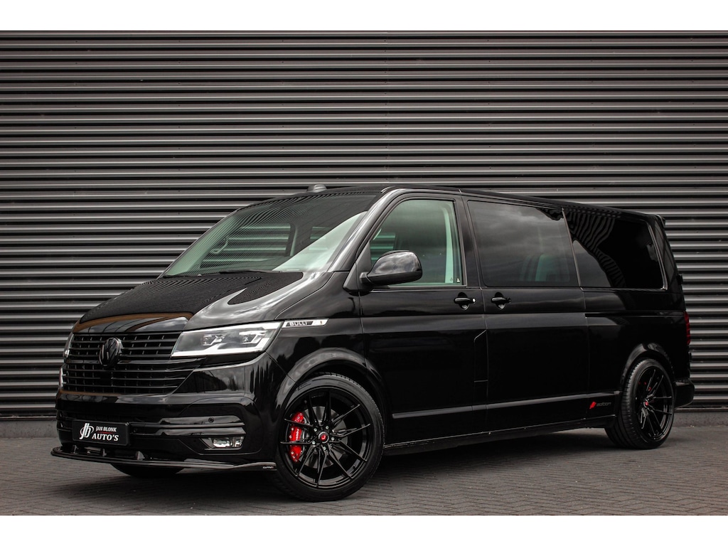 Volkswagen Transporter 2.0 TDI L2H1 204PK BULLI DC DUBBEL CABINE / JB-EDITION / FULL OPTIONS / LEDER BEKLEDING / FULL BLACK /APPLE