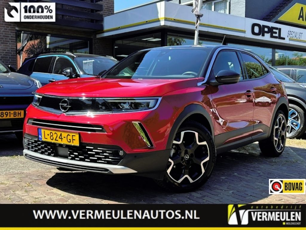 Opel Mokka 1.2 130PK Ultimate Automaat + 18"/ Navi/ Clima/ Cruise/ CarPlay/ Full-LED/ Camera/ Stoelverwarming/ NL auto