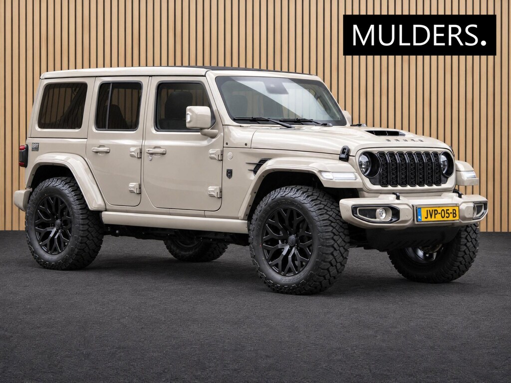 Jeep Wrangler Unlimited 4xe 380 Brute Custom Conversion Skyview | Alcantara / Treeplanken / 20inch / Full Option