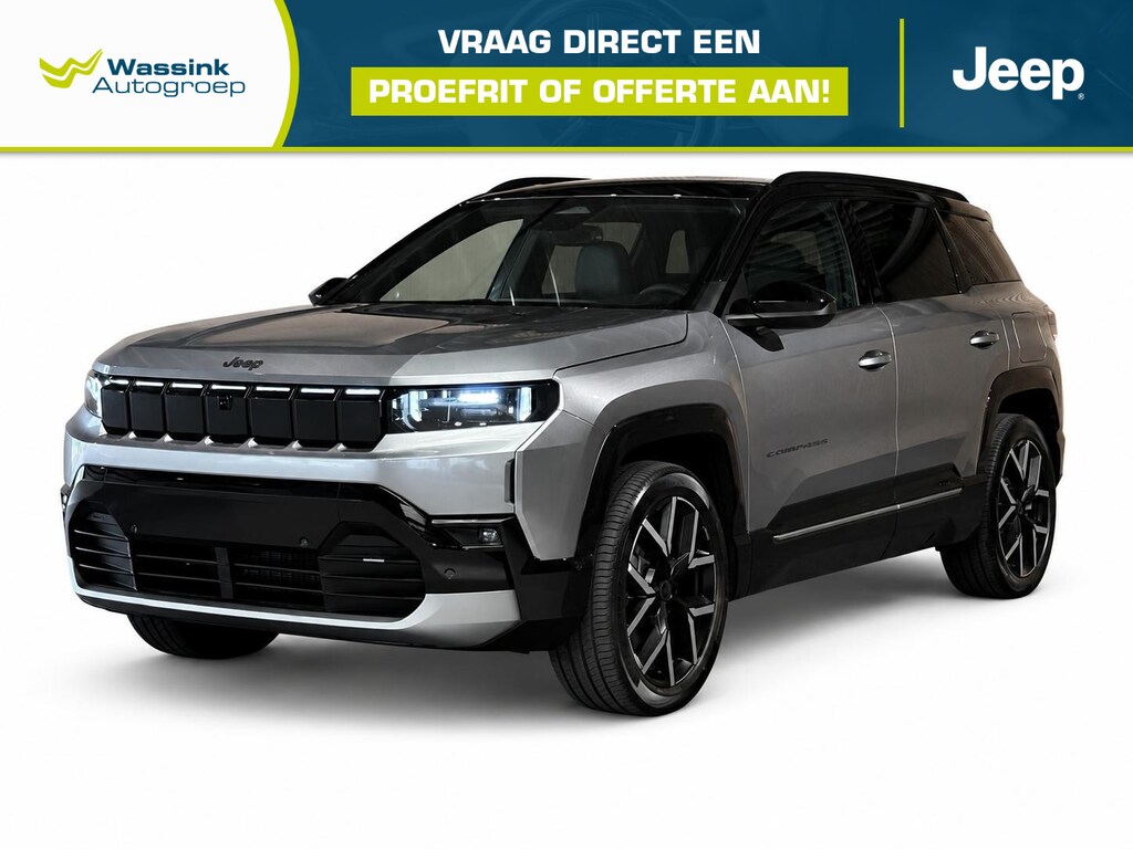 Jeep Compass First Edition 74 kWh Premium Pack | Tweedelig panoramisch schuif/kanteldak | Convenience Pack | Warmtepomp