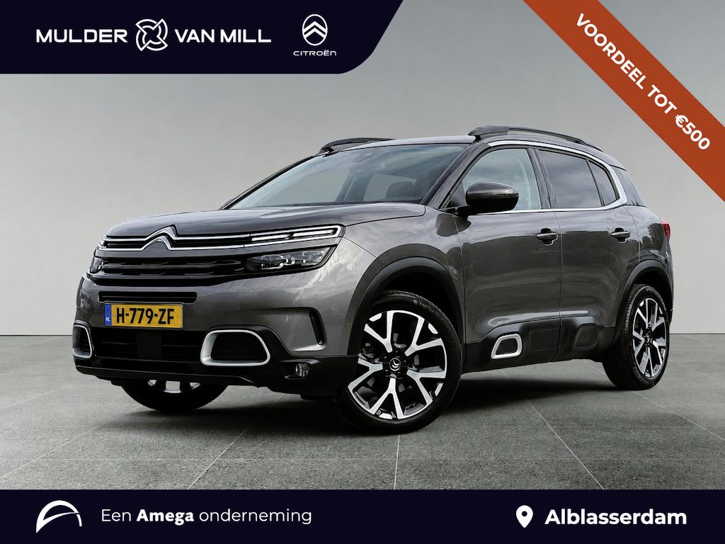 Citroën C5 Aircross Shine 1.2 Turbo 130pk | HANDSFREE A.KLEP | TREKHAAK | CAMERA | STOELVERW. | LEDER | ADAPTIVE CRUISE | FULL-LED | DAKRAILS | BUSINESS PLUS | CLIMA |