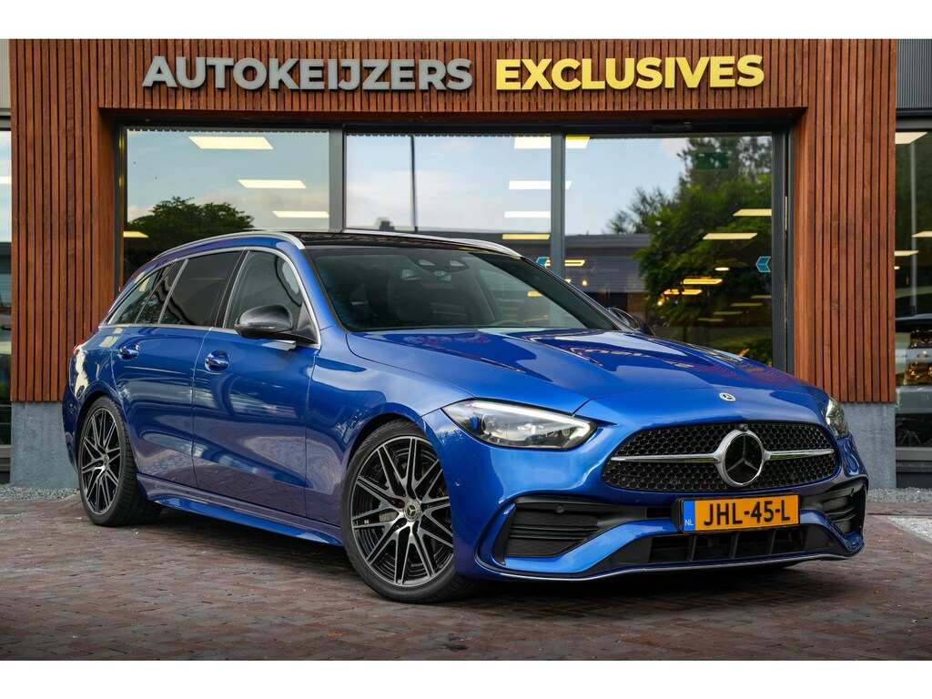 Mercedes-Benz C-klasse 300 e AMG Line Panoramadak Full Ambient Adapt. Cruise Laser LED 360Cam 19''LM