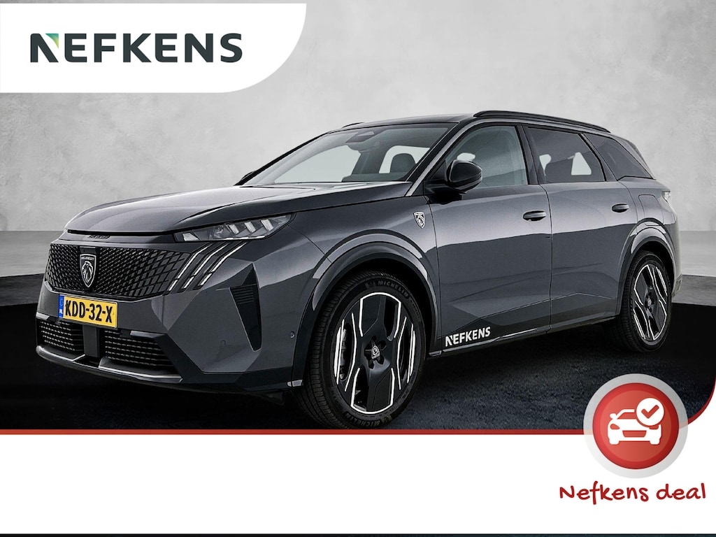Peugeot e-5008 GT Exclusive 73 kWh 7p | Lederen bekleding | 360 graden Rondom Zicht Camera | Elektrische Achterklep | Demo | Warmtepomp | Navigatie