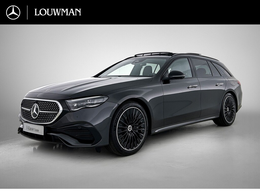Mercedes-Benz E-klasse Estate 300 e Business Solution AMG | Premium pakket |  Leder pakket | Winterpakket | Panoramaschuifdak | Trekhaak | GUARD 360° | Burmester® 4D surround sound system | 360° camera | Stoelventilatie/- verwarming voor |
