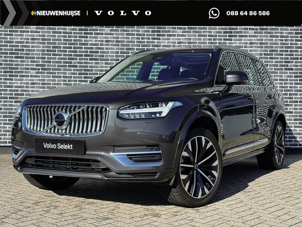 Volvo XC90 2.0 T8 Recharge AWD Ultimate Bright | Long Range | Nappaleder | Stoelventilatie | Stoelmassage | Head-up Display | Panoramadak | Harman Kardon Audio | Achteruitrijcamera | Keyless Entry | Elektrische Achterklep | Stoelverwarming voor en achter | Cruise Control Adaptief | BLIS | Google Navigatie | Apple Carplay | Android Auto