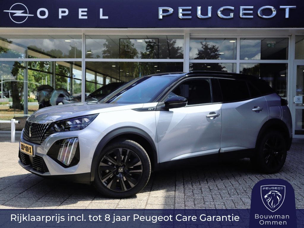 Peugeot 2008 GT Hybrid 145PK e-DCS6 Automaat, Rijklaarprijs, Adaptieve Cruise Control 360 graden Camera Navigatie DAB+