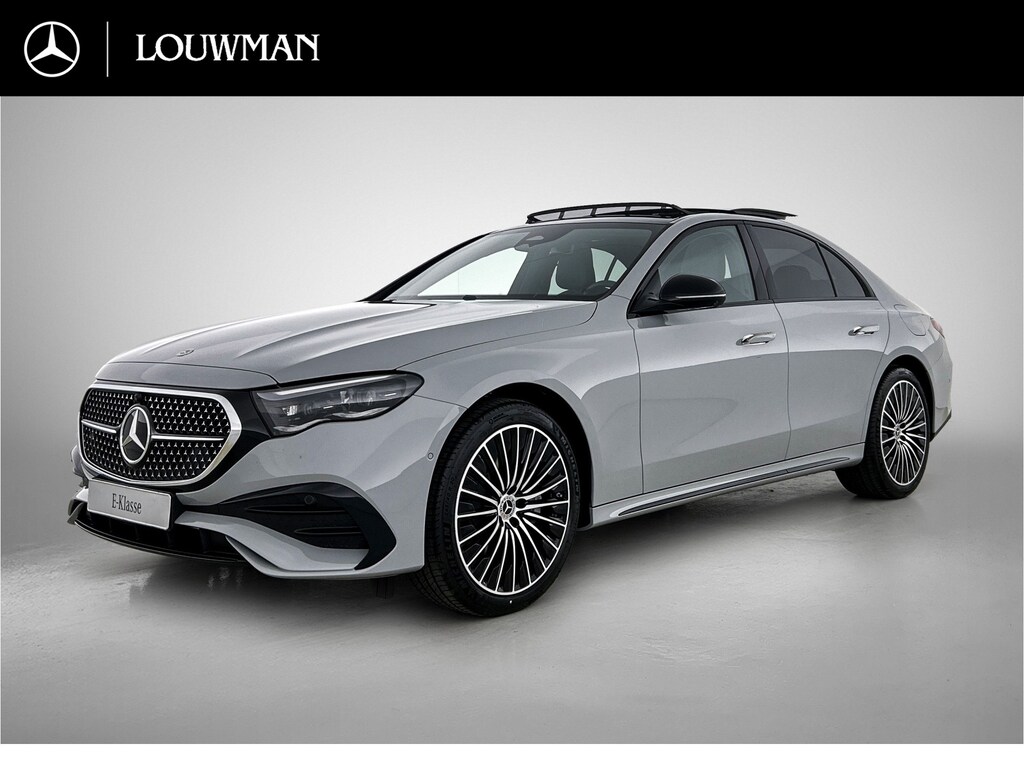 Mercedes-Benz E-klasse 300 e Business Solution AMG | Premium pakket | Panoramaschuifdak | Trekhaak | Lederpakket | Winterpakket | Nightpakket | Stoelventilatie/- verwarming voor | 20 inch AMG velgen |