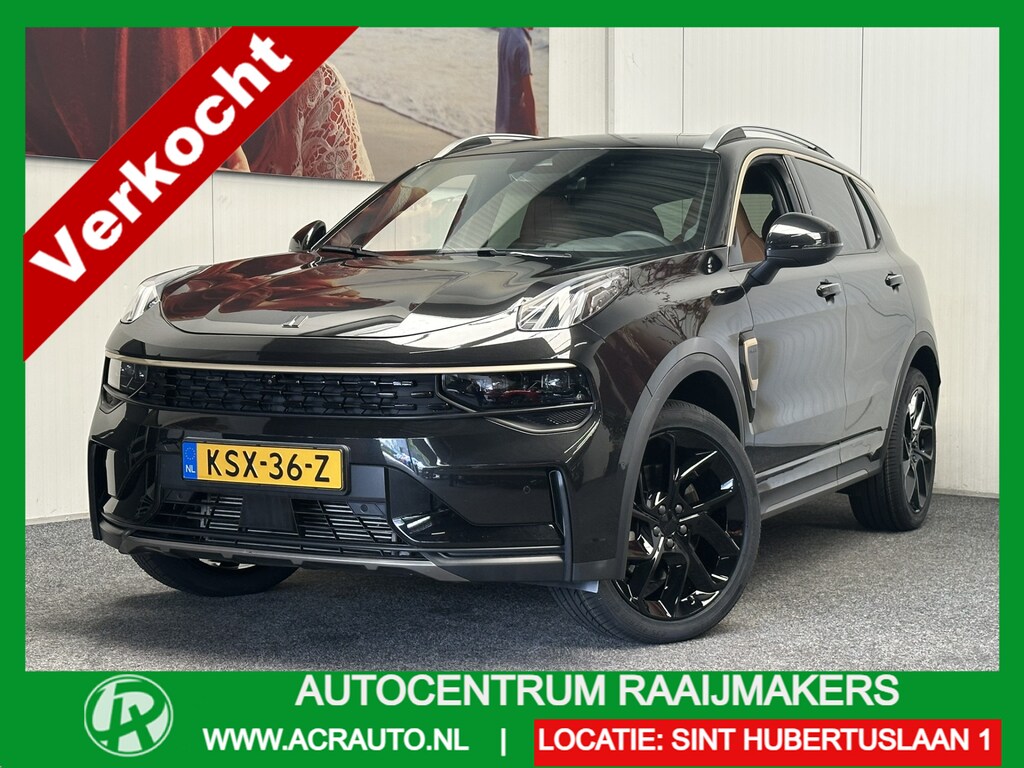 Lynk & Co 01 1.5 MY 2023 IMPERIAL GOLD LINE LEDER INTERIEUR ! ZWARTE HEMEL 360 CAMERA ADAPTIVE CRUISE CONTROL PANORAMA SCHUIF/KANTELDAK APPLE CARPLAY/ANDROID RIJSTROOKSENSOREN ZEER MOOI !!