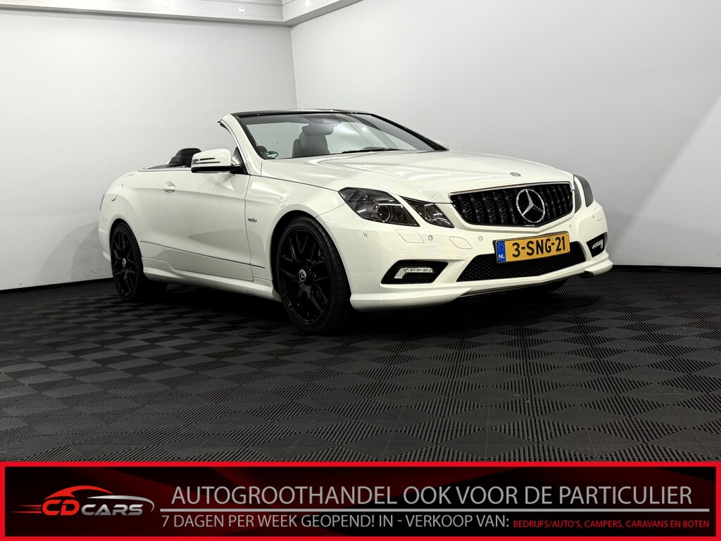 Mercedes-Benz E-klasse Cabrio 200 CGI Elegance Leder, Navi, Cruise control, Stoelverwarming, Parkeersensoren, Clima, Sportief velgen, Verstelbare stoelen