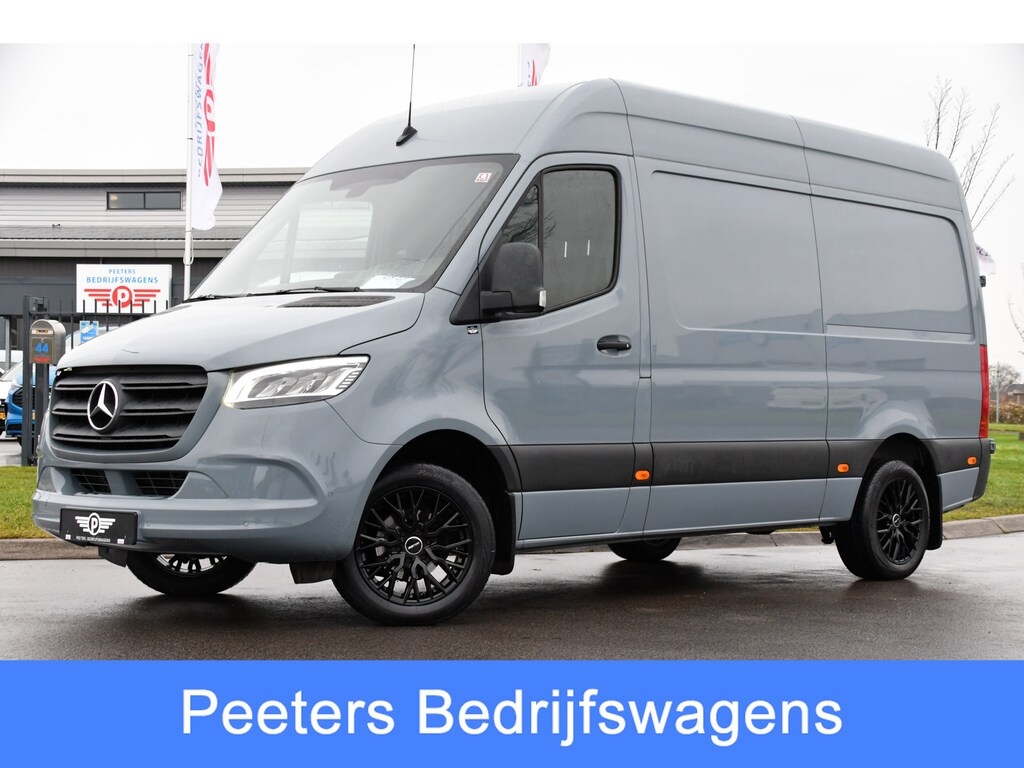 Mercedes-Benz Sprinter 317 1.9 CDI L2H2 PB Edition 360 Camera, Cruise, LED, Carplay, Leder, Stoelverwarming, Standkachel, 10,5'' Mbux, Automaat, 170pk, Virtual, Uniek!
