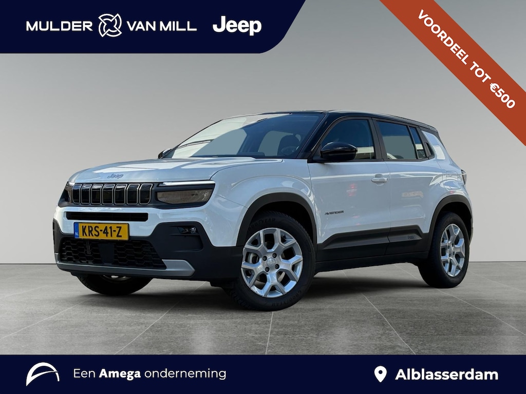 Jeep Avenger Altitude 1.2 Turbo 100pk | TWO-TONE | JBL HIFI | ELEKTR. ACHTERKLEP | STOELVERW. | ADAPTIVE CRUISE | CAMERA | NAVI | 17" LM-VELGEN | CLIMA | DAB+ |