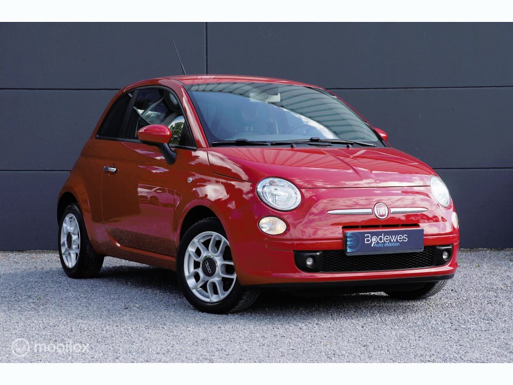 Fiat 500 1.2 Lounge H5 Airco Elek. Pakket Rosso Skai Leder!
