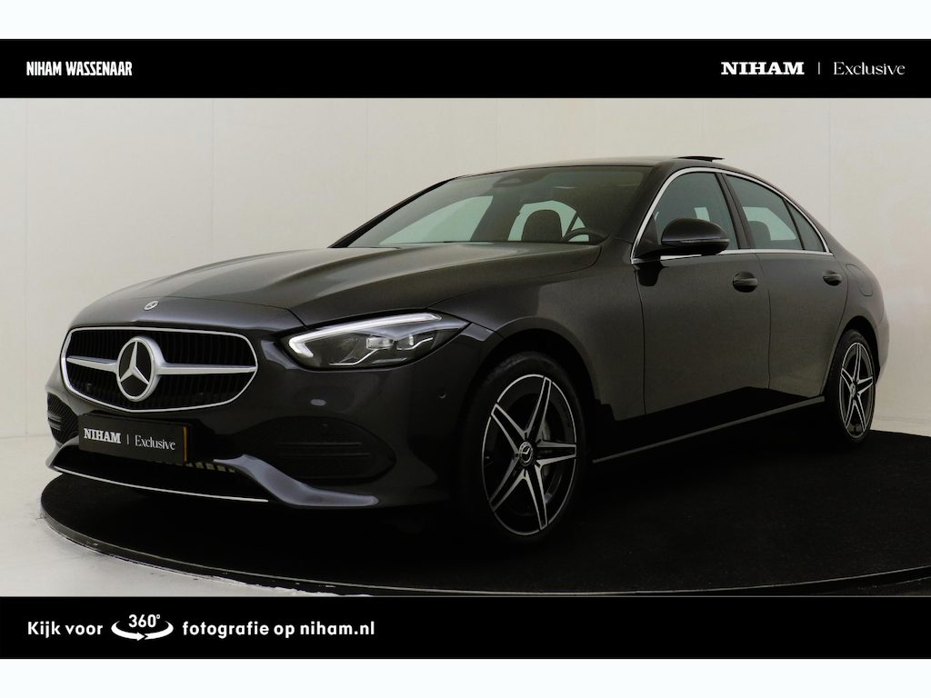 Mercedes-Benz C-klasse 300 E BUSINESS LINE LUXURY -PANO.DAK|BURMESTER|ADAP.CRUISE|LEDER|CAMERA|STOELVERW.|CARPLAY|TREKHAAK|18"