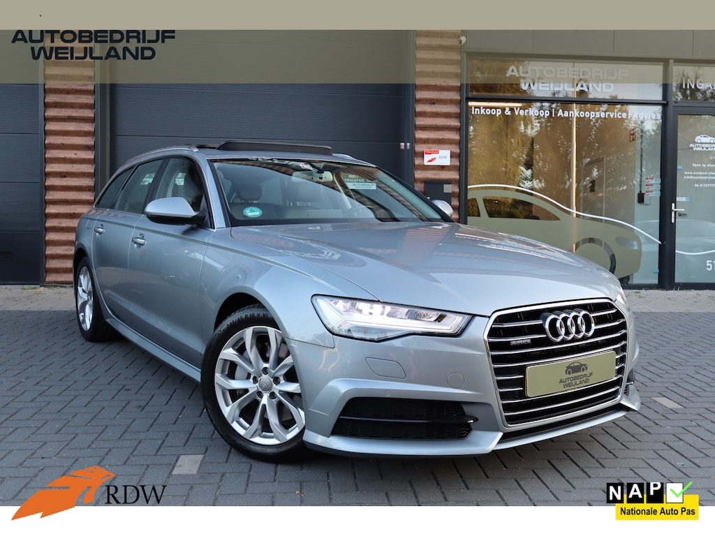 Audi A6 Avant 2.0 TFSI QUATTRO 252PK Lease Edition NL-auto NAP I 18" I Pano I Bose I Keyless I Leer I Schuifdak I Memory I PDC I Winterpakket I Navi I Led I