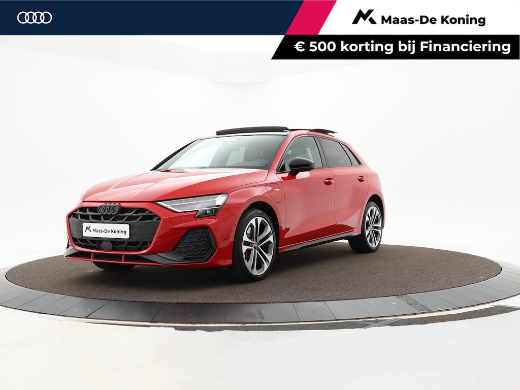 Audi A3 Sportback 45 TFSIe 272pk S-tronic S edition Competition · Panoramadak · Camera · Keyless · Elek. Voorstoel · 18'' Inch · Garantie t/m 10-12-2030 of 100.000km