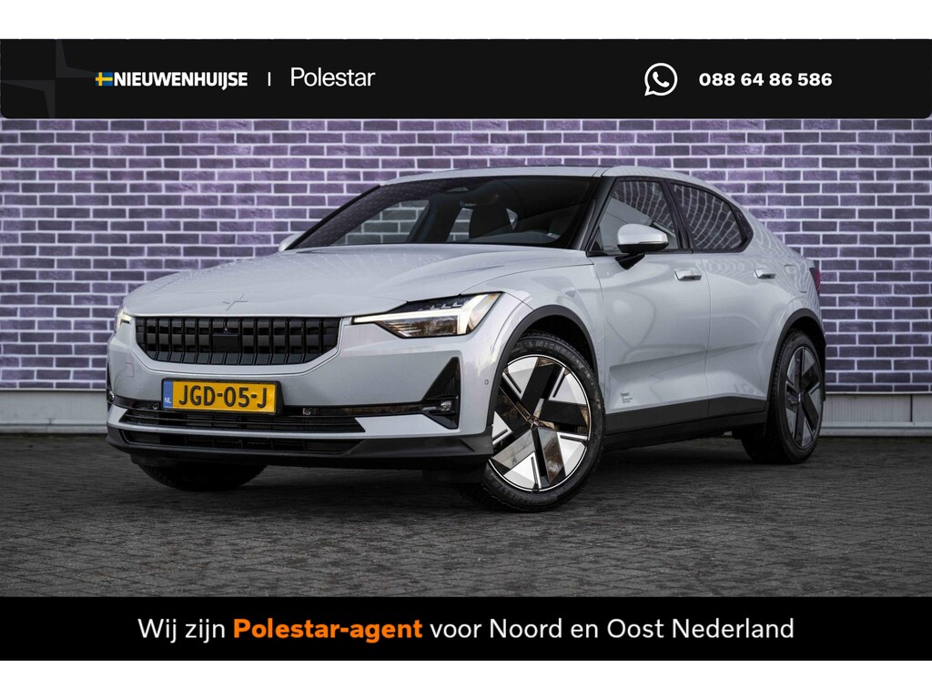 Polestar 2 Standard Range Single Motor 63kWh | Pilot Pack | Plus Pack | Adaptive cruise control | Warmtepomp | Panoramadak | Stoel- en stuurverwarming | Harman Kardon audio | 360 camera | Pixel LED koplampen |